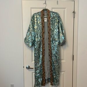 Free People Sequin Kimono